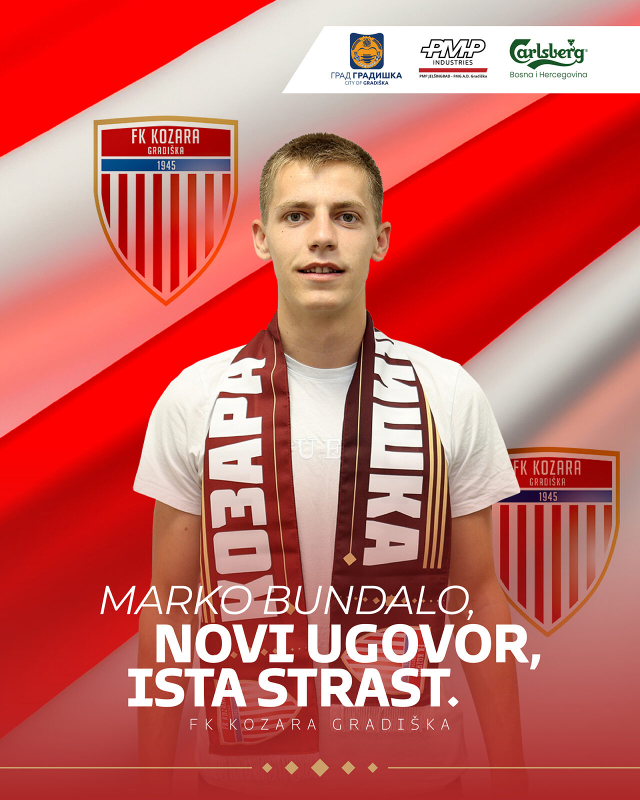 Marko Bundalo produžio ugovor sa FK Kozarom!