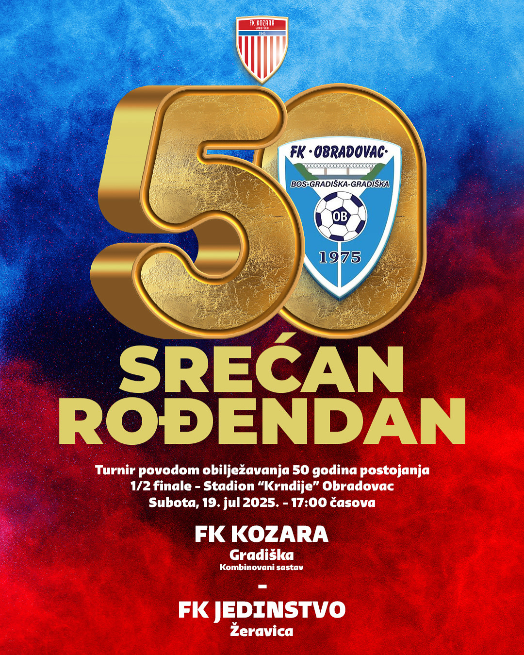 Srećan 50. rođendan FK Obradovac!