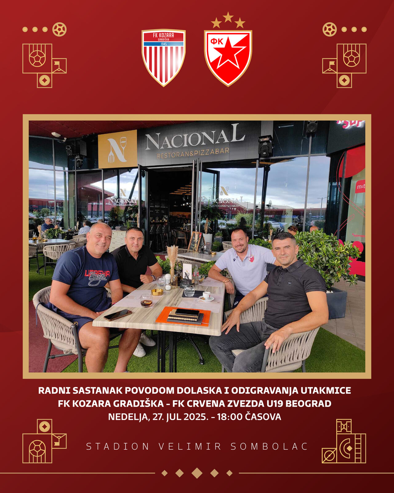 Radni sastanak FK Kozara i Omladinske škole FK Crvena Zvezda Beograd!