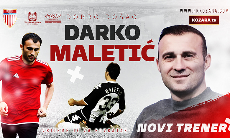 FK Kozara predstavlja novog šefa stručnog štaba – Darko Maletić